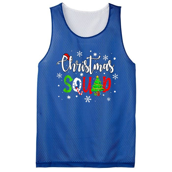 Christmas Squad Funny Family Xmas Tree Pajama Funny Gift Mesh Reversible Basketball Jersey Tank