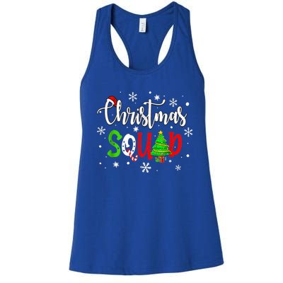 Christmas Squad Funny Family Xmas Tree Pajama Funny Gift Women's Racerback Tank