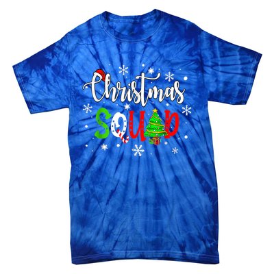 Christmas Squad Funny Family Xmas Tree Pajama Funny Gift Tie-Dye T-Shirt