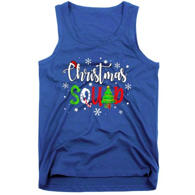 Christmas Squad Funny Family Xmas Tree Pajama Funny Gift Tank Top