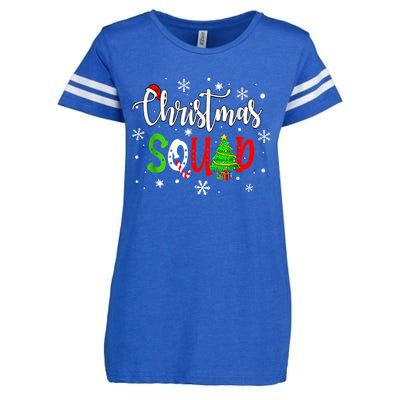 Christmas Squad Funny Family Xmas Tree Pajama Funny Gift Enza Ladies Jersey Football T-Shirt