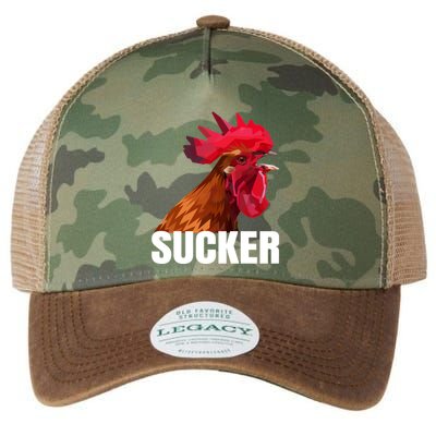 Cock Sucker Funny Rooster Joke Legacy Tie Dye Trucker Hat