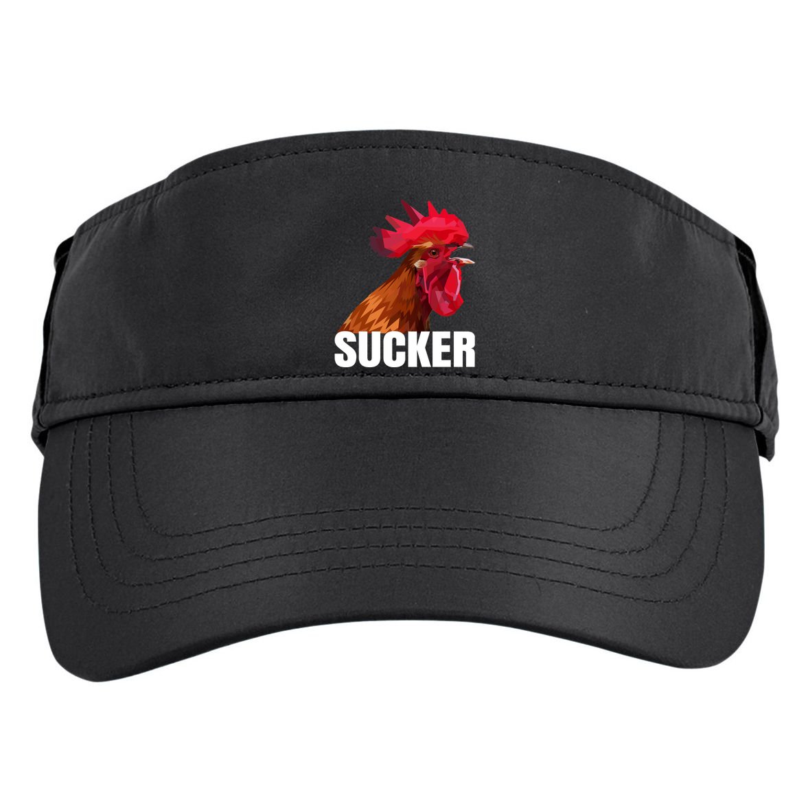 Cock Sucker Funny Rooster Joke Adult Drive Performance Visor