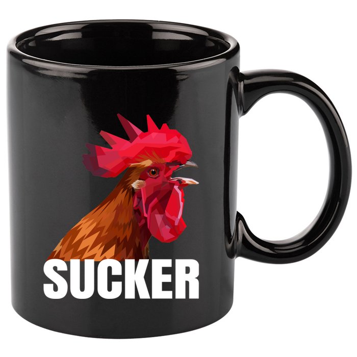 Cock Sucker Funny Rooster Joke 11oz C Handle Ceramic Mug