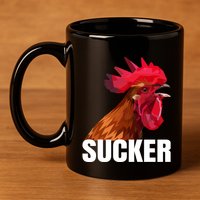 Cock Sucker Funny Rooster Joke 11oz C Handle Ceramic Mug