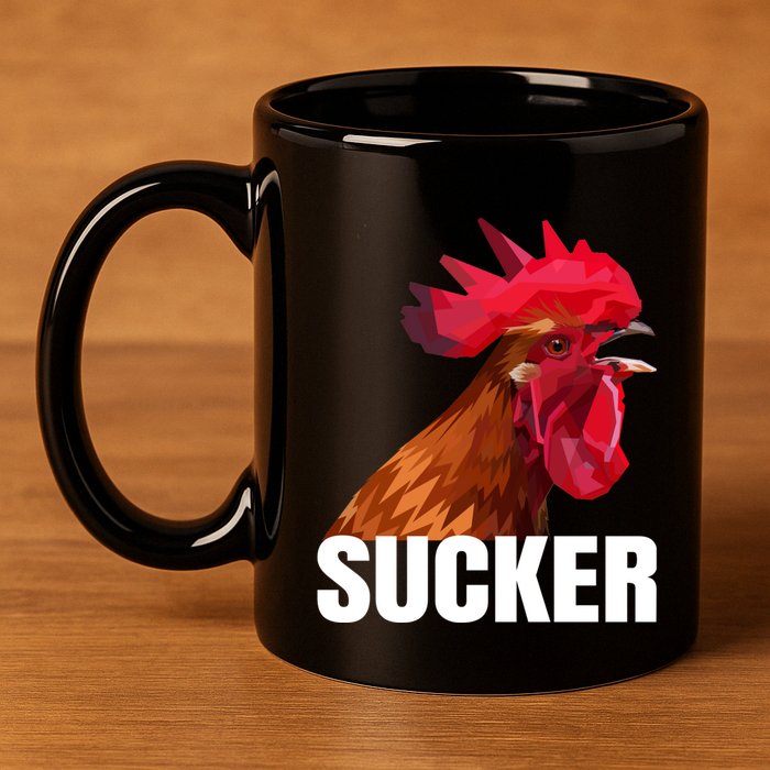 Cock Sucker Funny Rooster Joke 11oz C Handle Ceramic Mug