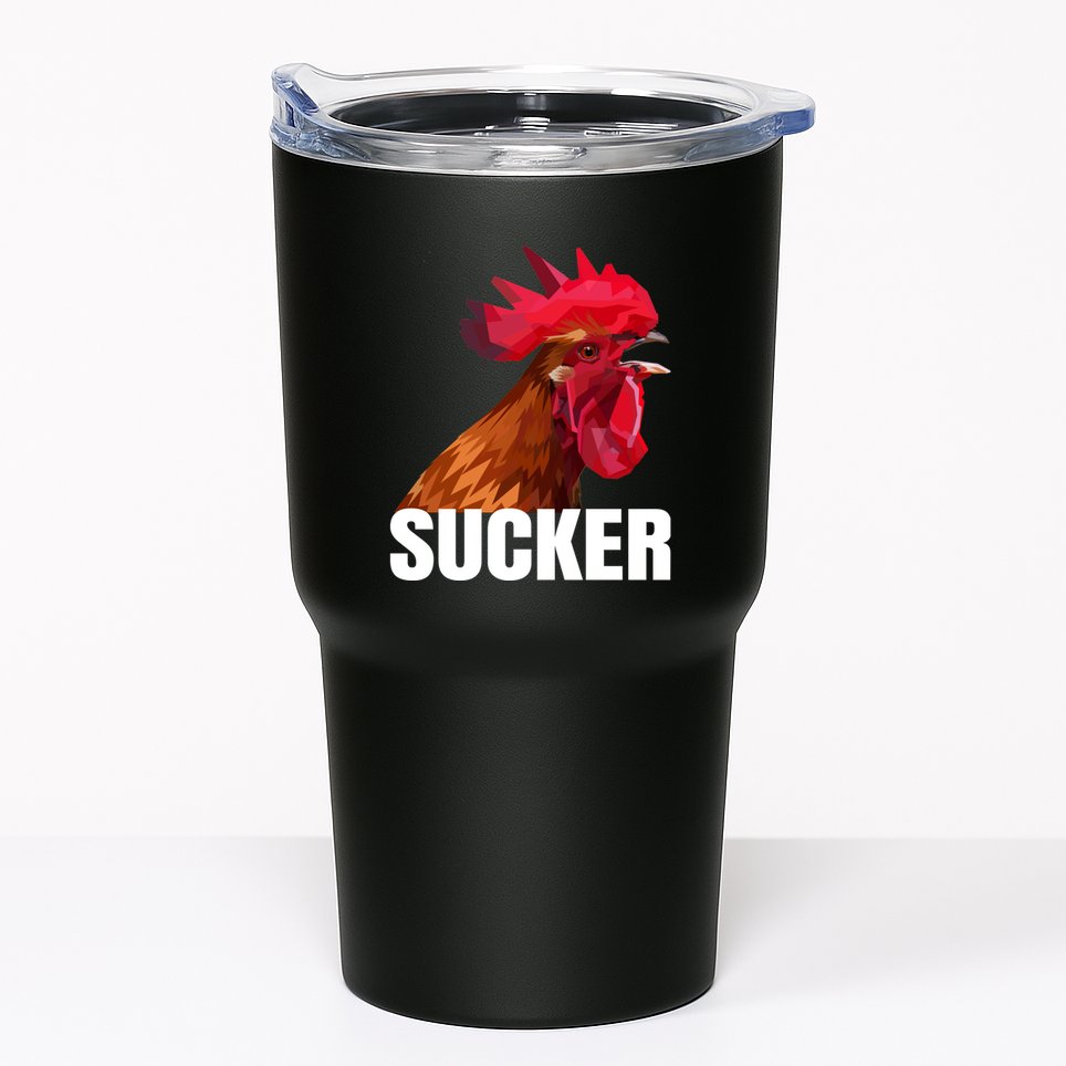 Cock Sucker Funny Rooster Joke Tumbler