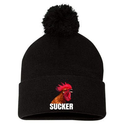 Cock Sucker Funny Rooster Joke Pom Pom 12in Knit Beanie
