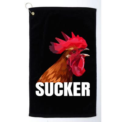 Cock Sucker Funny Rooster Joke Golf Towel