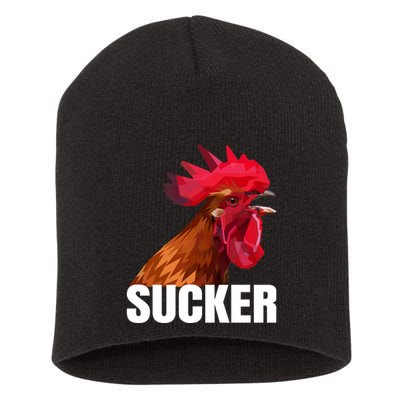 Cock Sucker Funny Rooster Joke Short Acrylic Beanie