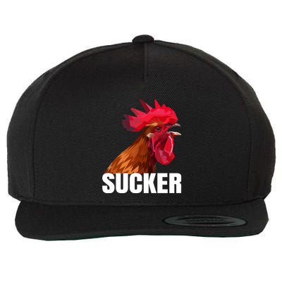 Cock Sucker Funny Rooster Joke Wool Snapback Cap