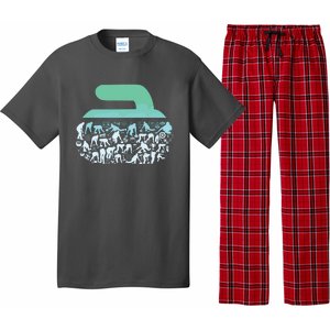 Curling Ston For Curler Curling Player Boy Curling Pajama Set