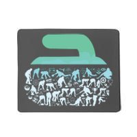 Curling Ston For Curler Curling Player Boy Curling Mousepad