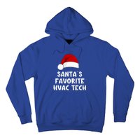 Christmas SantaS Favorite Hvac Tech Funny Pajama Technician Cute Gift Hoodie