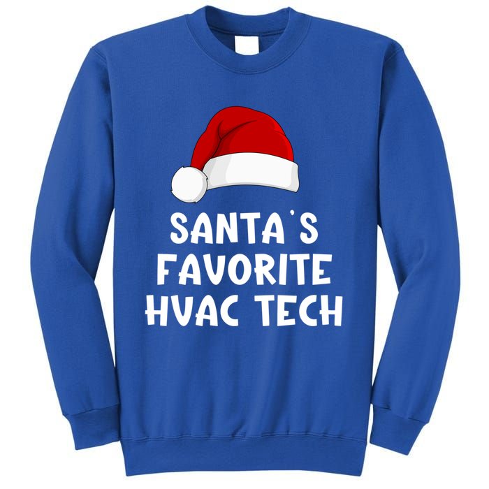 Christmas SantaS Favorite Hvac Tech Funny Pajama Technician Cute Gift Sweatshirt