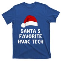 Christmas SantaS Favorite Hvac Tech Funny Pajama Technician Cute Gift T-Shirt