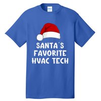 Christmas SantaS Favorite Hvac Tech Funny Pajama Technician Cute Gift Tall T-Shirt