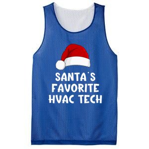 Christmas SantaS Favorite Hvac Tech Funny Pajama Technician Cute Gift Mesh Reversible Basketball Jersey Tank