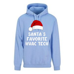 Christmas SantaS Favorite Hvac Tech Funny Pajama Technician Cute Gift Unisex Surf Hoodie