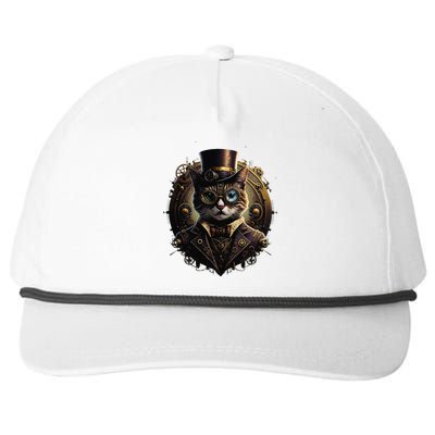 Cat Steampunk Fashion Vintage Victorian Style Snapback Five-Panel Rope Hat