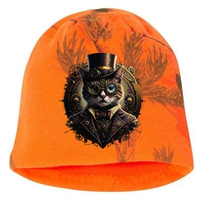 Cat Steampunk Fashion Vintage Victorian Style Kati - Camo Knit Beanie