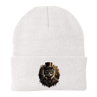 Cat Steampunk Fashion Vintage Victorian Style Knit Cap Winter Beanie