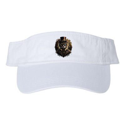 Cat Steampunk Fashion Vintage Victorian Style Valucap Bio-Washed Visor