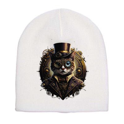 Cat Steampunk Fashion Vintage Victorian Style Short Acrylic Beanie