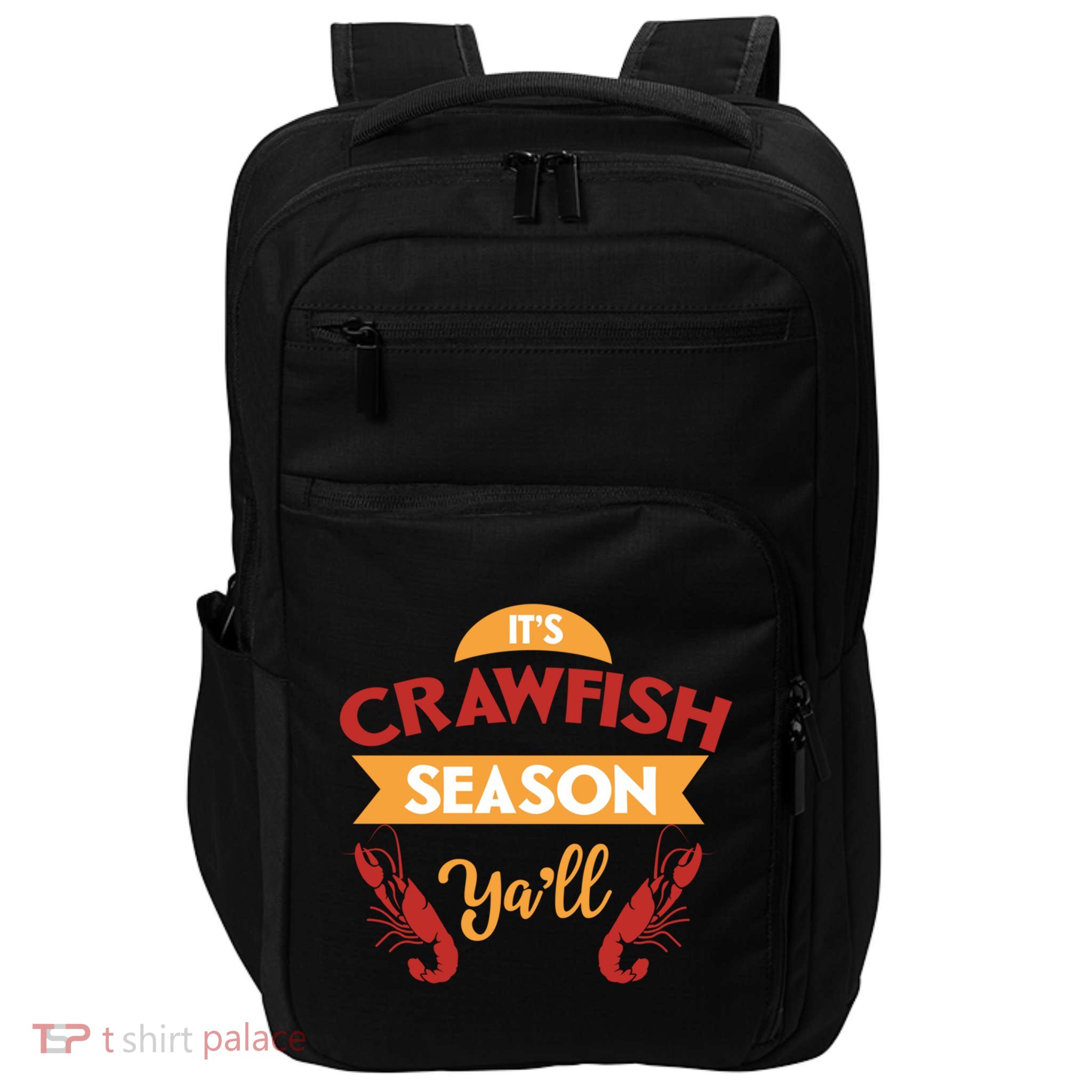 Crawfish Season Funnt Vintage Boil Party Southern Cooking Gift Impact Tech Backpack