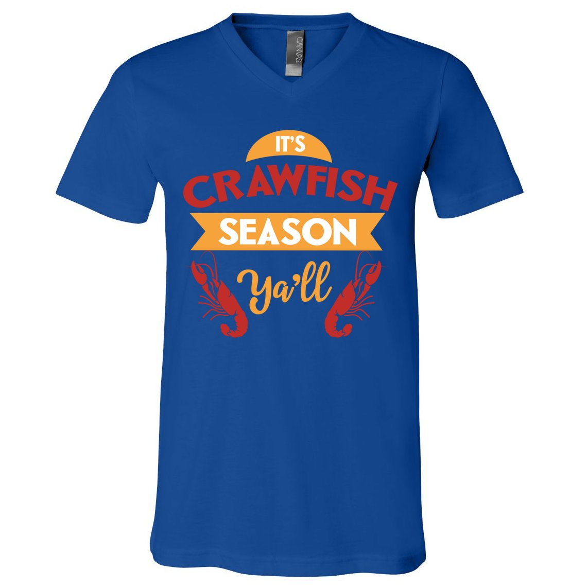 Crawfish Season Funnt Vintage Boil Party Southern Cooking Gift V-Neck T-Shirt