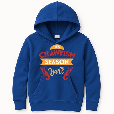 Crawfish Season Funnt Vintage Boil Party Southern Cooking Gift Kids Hoodie
