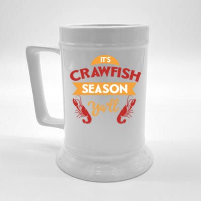 Crawfish Season Funnt Vintage Boil Party Southern Cooking Gift Beer Stein