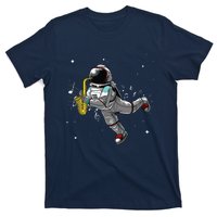 Cool Saxophone For Men Women Astronaut Jazz Musician Players T-Shirt