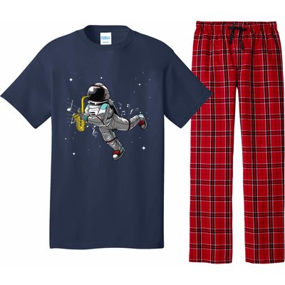 Cool Saxophone For Men Women Astronaut Jazz Musician Players Pajama Set