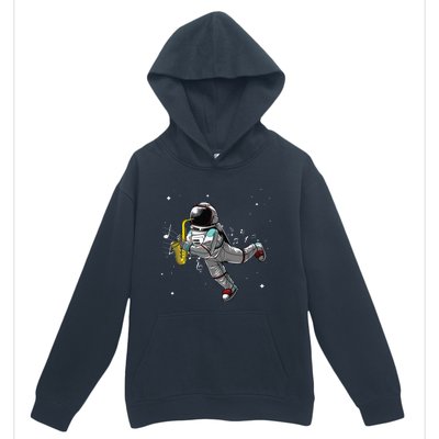 Cool Saxophone For Men Women Astronaut Jazz Musician Players Urban Pullover Hoodie