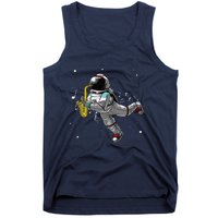 Cool Saxophone For Men Women Astronaut Jazz Musician Players Tank Top