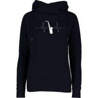 Cool Saxophone For Men Women Jazz Blues Music Band Heartbeat Womens Funnel Neck Pullover Hood