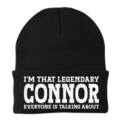 Connor Surname Funny Team Family Last Name Connor Beanie