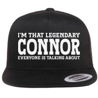 Connor Surname Funny Team Family Last Name Connor Flatbill Hat