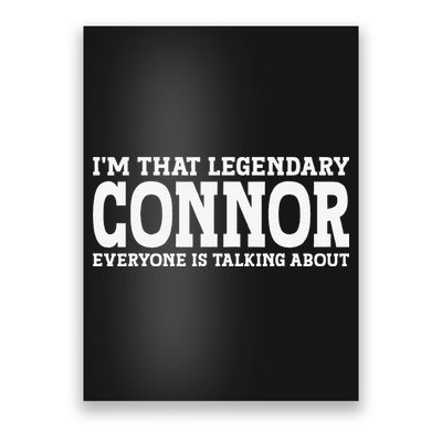 Connor Surname Funny Team Family Last Name Connor Poster
