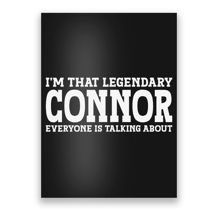 Connor Surname Funny Team Family Last Name Connor Poster