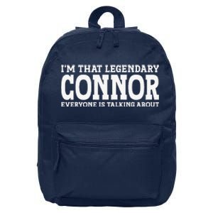 Connor Surname Funny Team Family Last Name Connor 16 in Basic Backpack