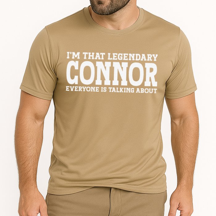 Connor Surname Funny Team Family Last Name Connor Performance Shirt