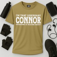 Connor Surname Funny Team Family Last Name Connor Performance Shirt