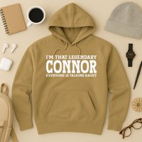 Connor Surname Funny Team Family Last Name Connor Hoodie