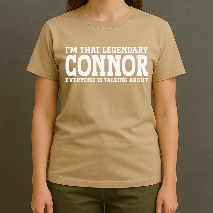 Connor Surname Funny Team Family Last Name Connor T-Shirt