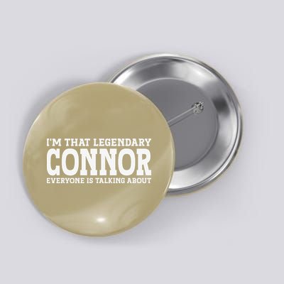 Connor Surname Funny Team Family Last Name Connor Button