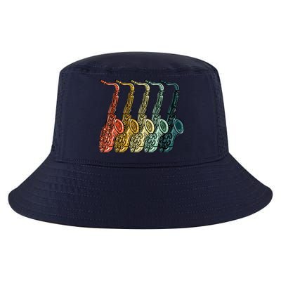 Cool Saxophone For Men Women Vintage Saxophone Player Cool Comfort Performance Bucket Hat