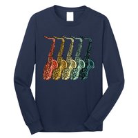 Cool Saxophone For Men Women Vintage Saxophone Player Long Sleeve Shirt