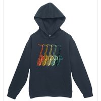 Cool Saxophone For Men Women Vintage Saxophone Player Urban Pullover Hoodie